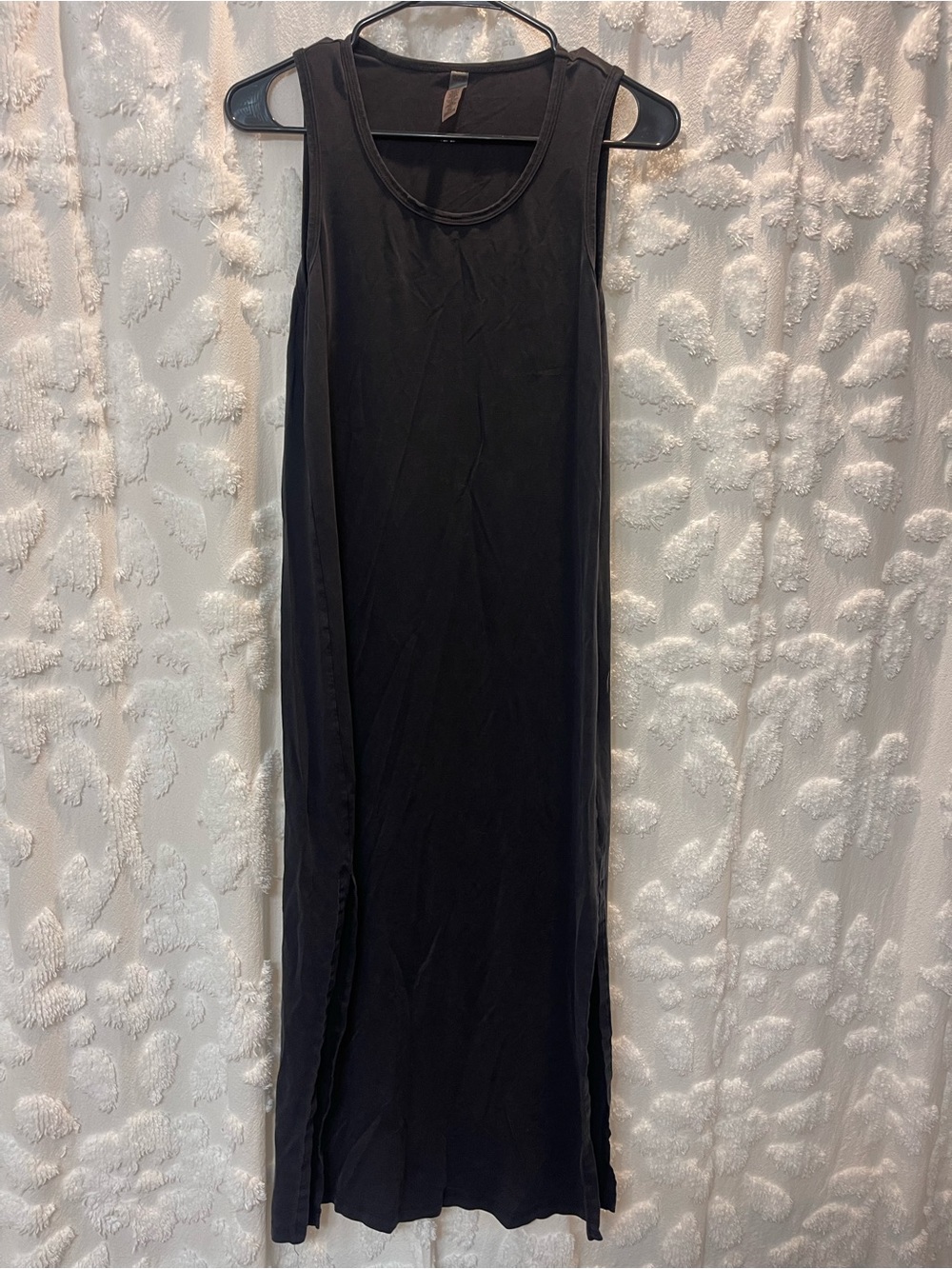 Black Beyond Yoga maxi dress with side slits